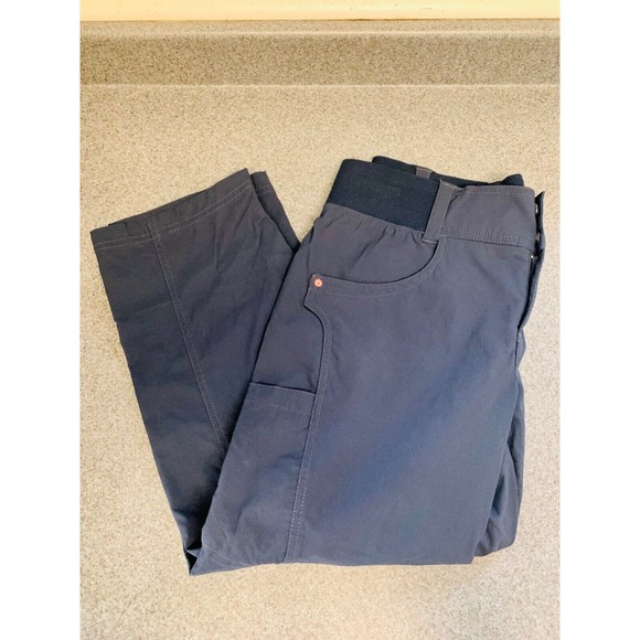 Title Nine Womens sz 8 Blue Nylon Blend Stretch Clamber 2.0 Hiking Capri Pants - Picture 5 of 9